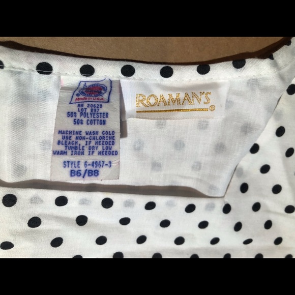 Sale! You be “purrrty” cute in this cotton blend with polka dot trim. - Picture 2 of 3